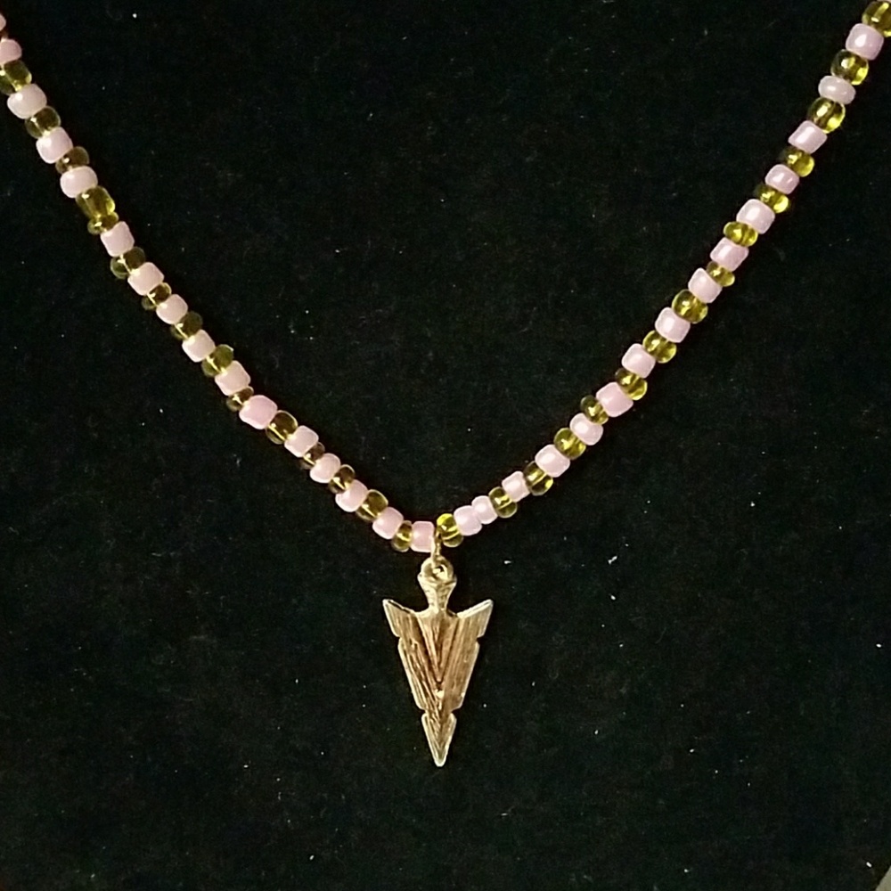 Beautiful Bead Necklace with Charm