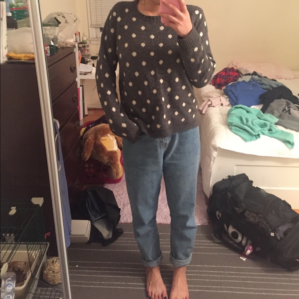 Polka dot sweater