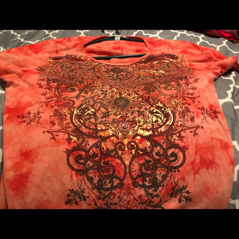 Short Sleeve Decorative Top