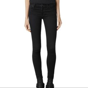 All Saints black skinny jeans
