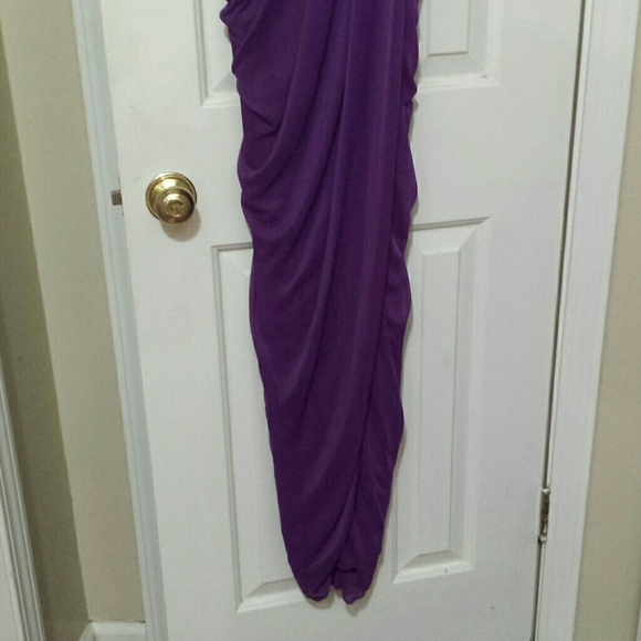 A Purple Beaded Gown - Picture 3 of 3