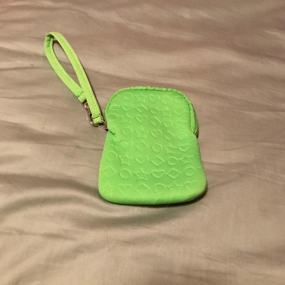 Lime green wallet or cell phones case
