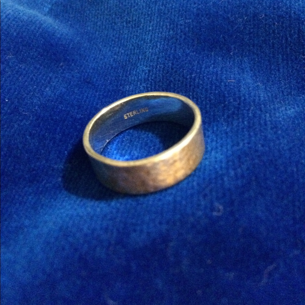 Hammered Sterling silver ring