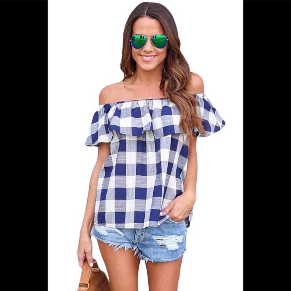 *Gorgeous Checkered Top - Picture 2 of 5