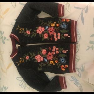 Girls Zara Floral Bomber Jacket!