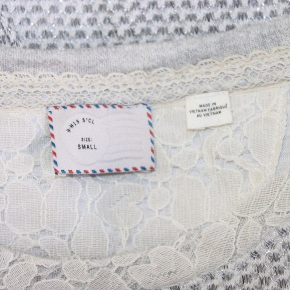 ANTHROPOLOGIE 9-H15 stcl SPARKLE SWEATER - Picture 5 of 5