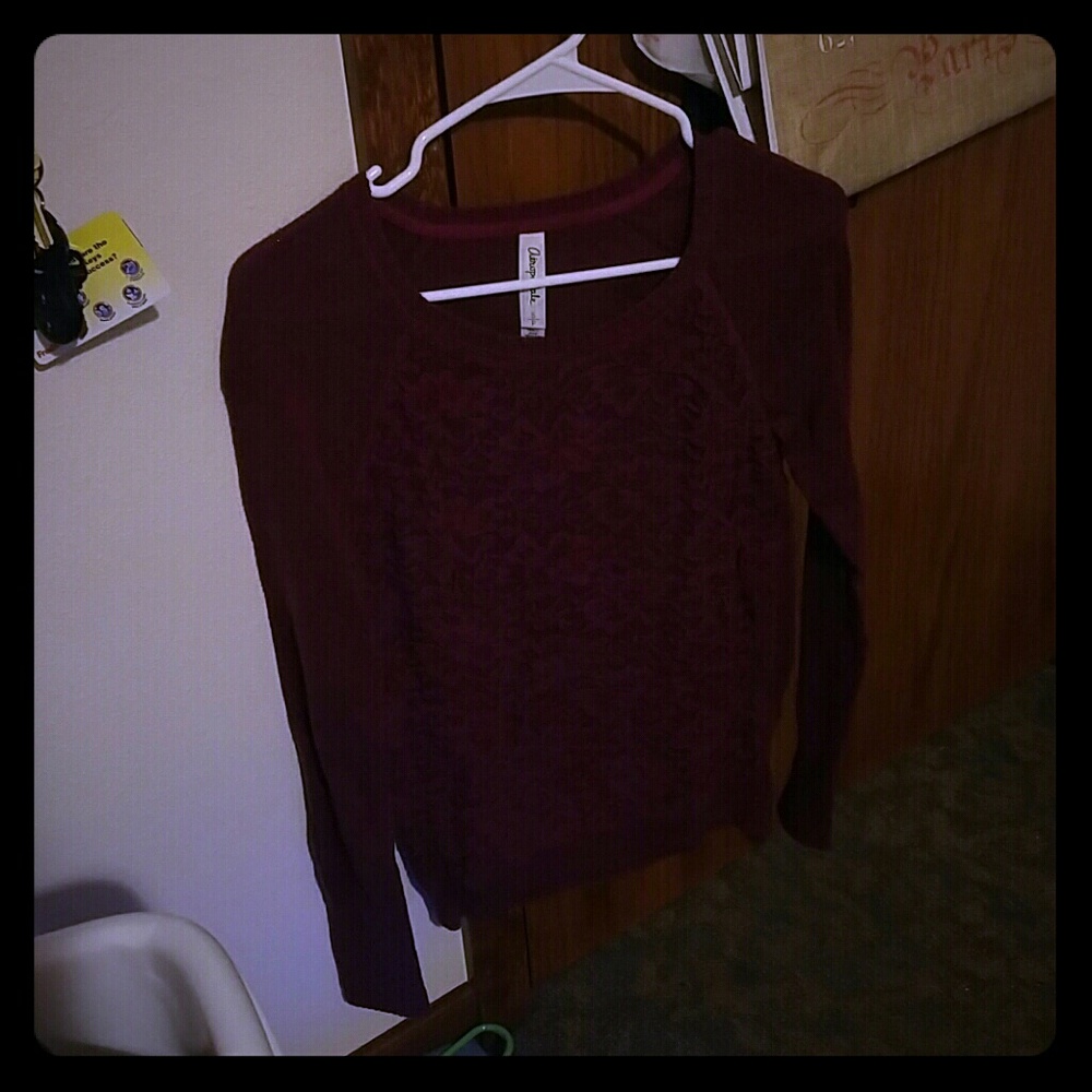 Dark fuchsia Sweater