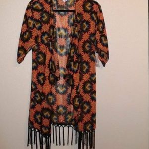 LuLaRoe Aztec Monroe Cardigan Size Small NEW