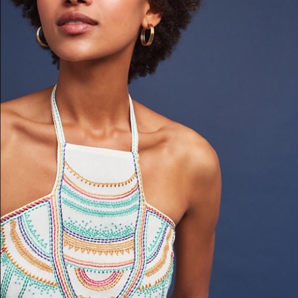 Anthropologie Itzel halter top