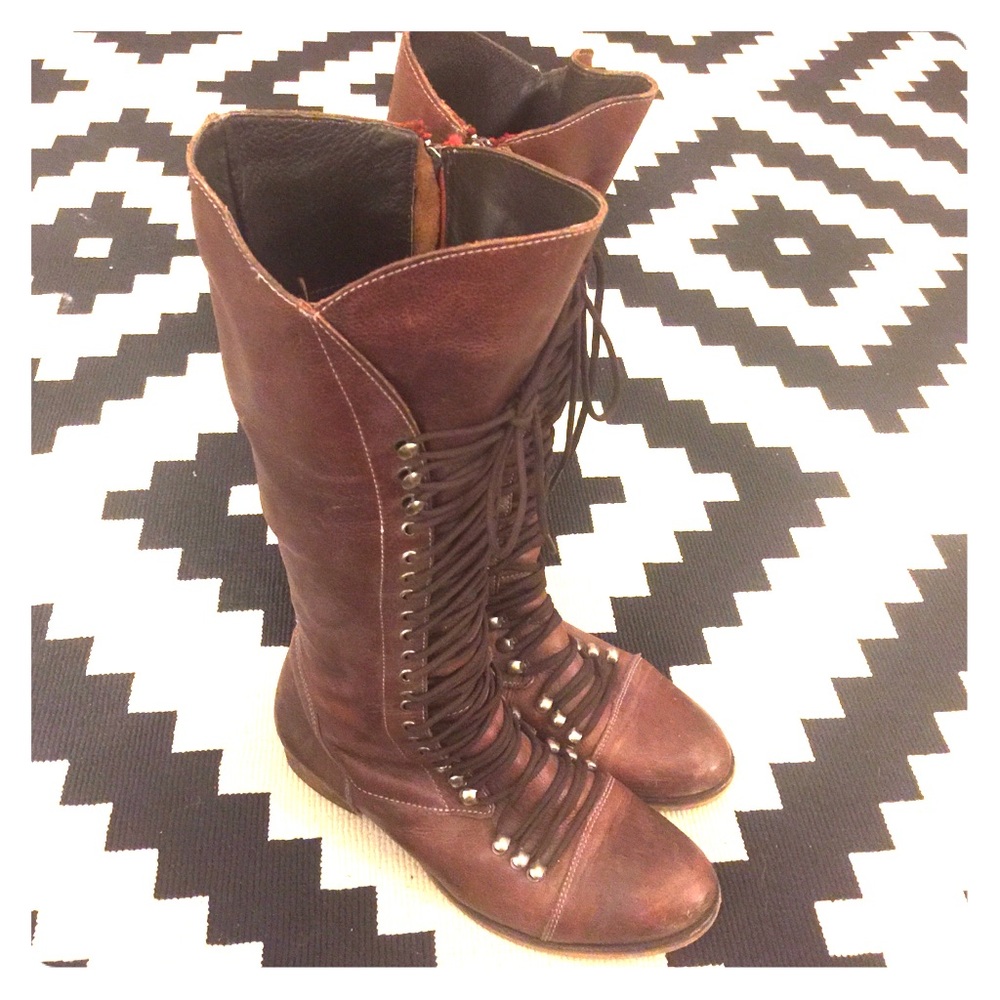 Steve Madden ‘Perrin’ Laced Up Tall Boots