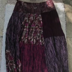 Women’s Boutique Crinkle Patchwork skirt size 14