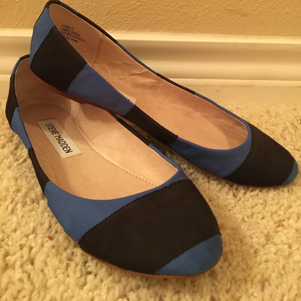 Steve Madden Striped Ballet Flats