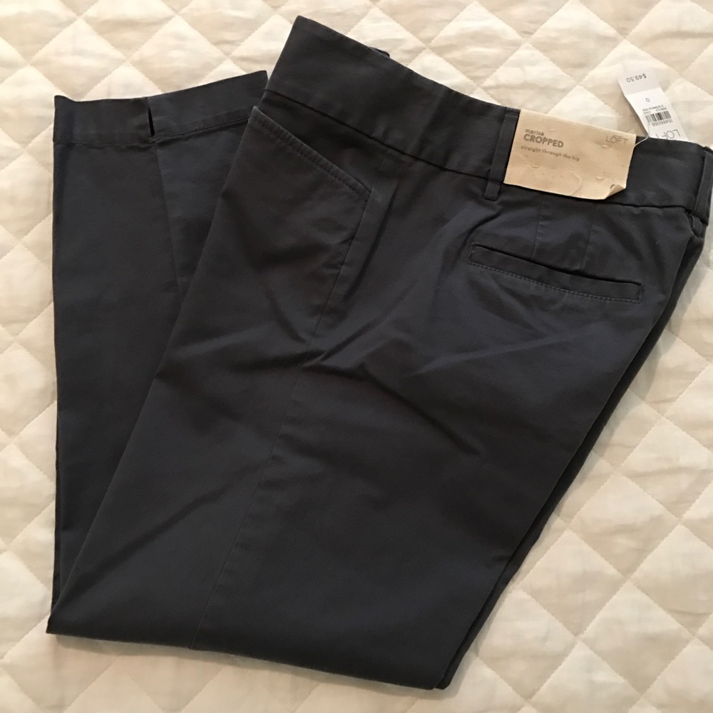 New Loft Marisa Cropped pants, size 0