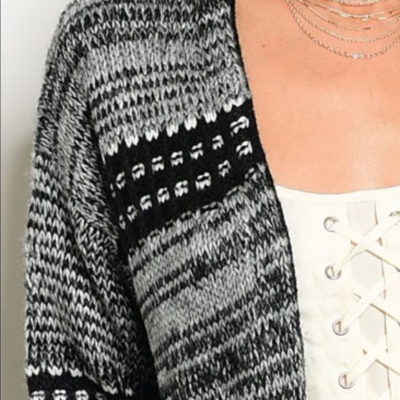 Fancy Long Knit Cardigan - Picture 3 of 8