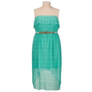 High Low Strapless Dress