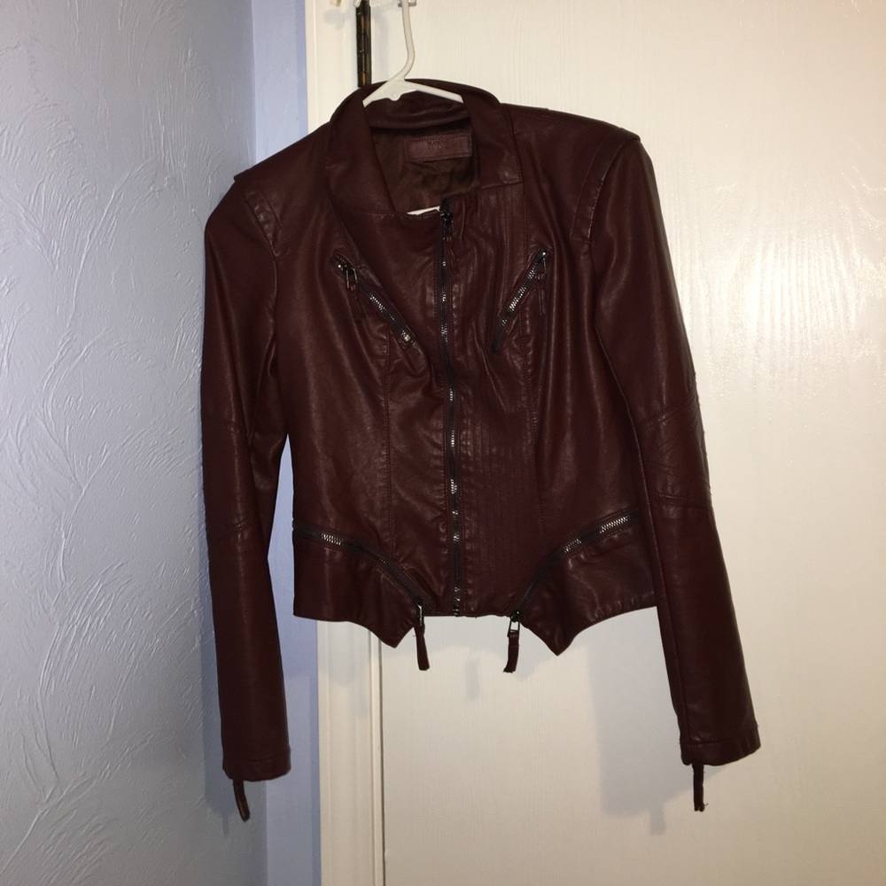 BlankNYC cropped leather jacket