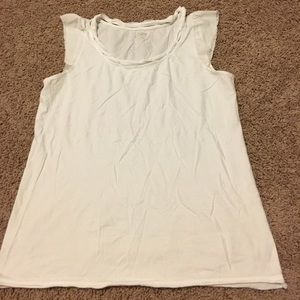 White Ann Taylor loft t-shirt
