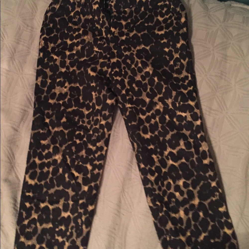Leopard print Harper mid rise pants