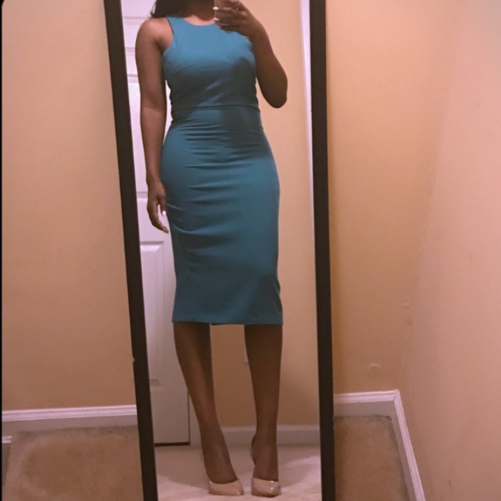 H&M Green Racerback Dress