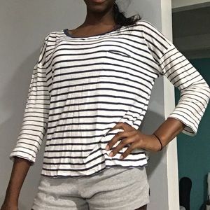 3/4 Striped tee