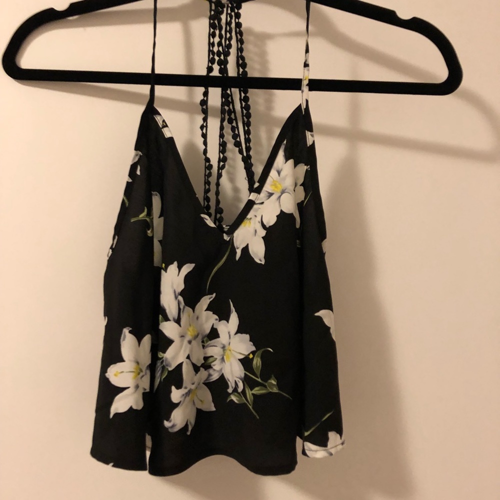 Forever 21 floral crop top
