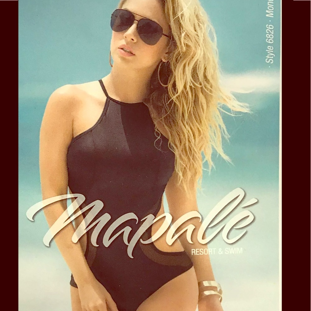 Very Sexy Black One Piece Swimsuit NWT