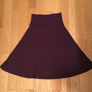 S LuLaRoe Purple Azure Skirt