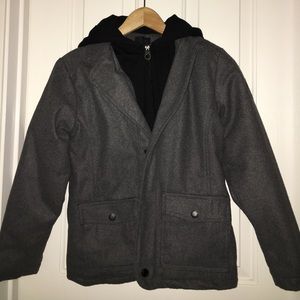 Grey and Black Calvin Klein Jacket