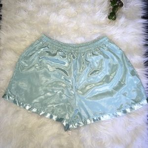 Vintage Victoria's Secret Blue lounge shorts