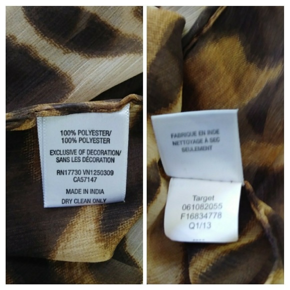 🤎 Sheer Animal Print Scarf #hundredsofscarves - Picture 5 of 5