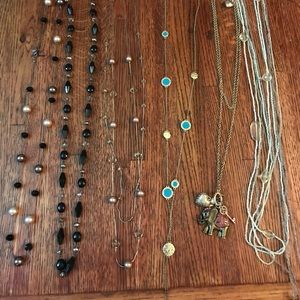 Long necklace lot