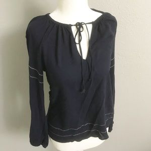 GAP tie neck blouse