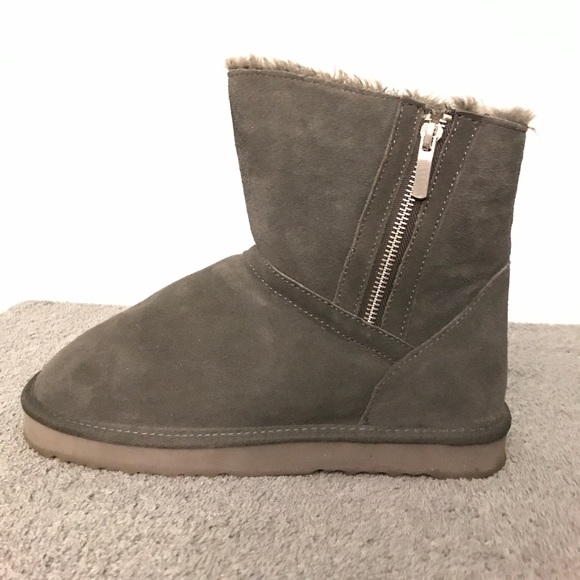 Style & Co Ciley Grey Round Toe Suede Winter Boots - Picture 3 of 8