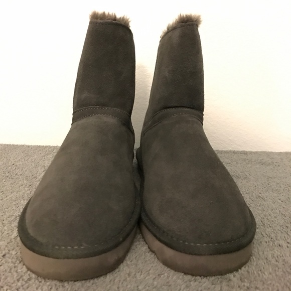 Style & Co Ciley Grey Round Toe Suede Winter Boots - Picture 5 of 8
