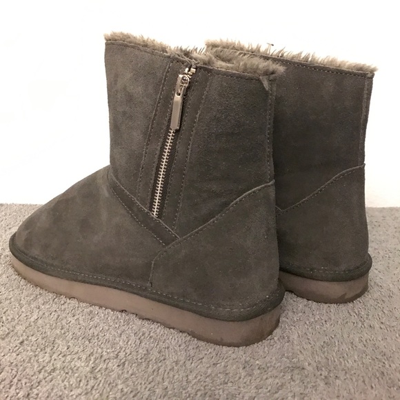 Style & Co Ciley Grey Round Toe Suede Winter Boots - Picture 6 of 8