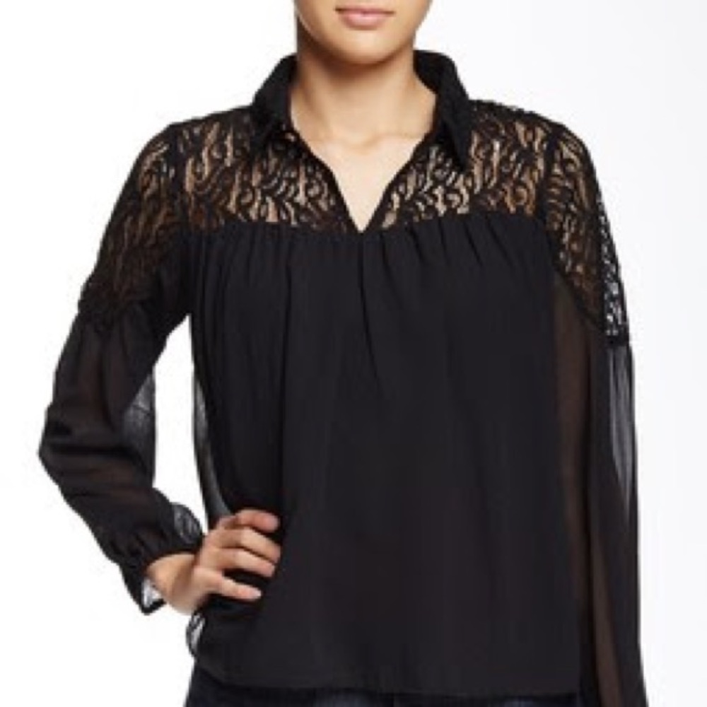 Bohemian Black Blouse