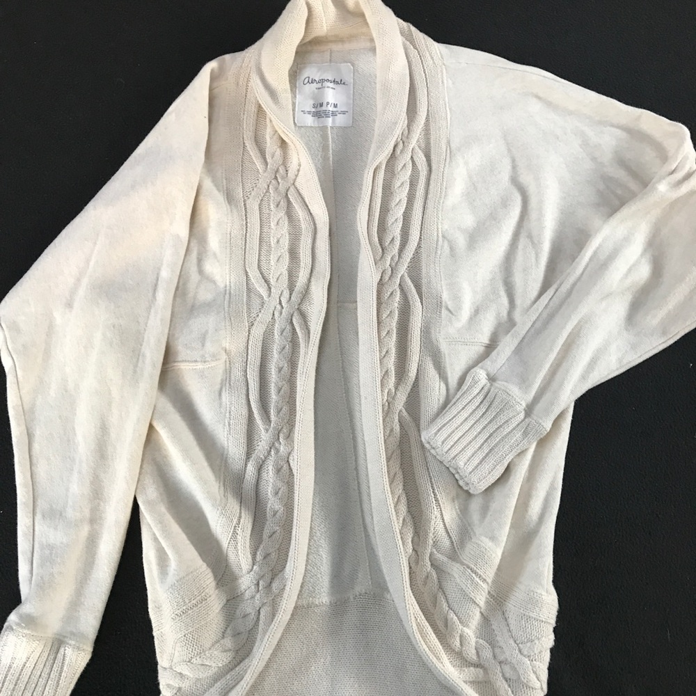 Cream Aeropostale Cardigan