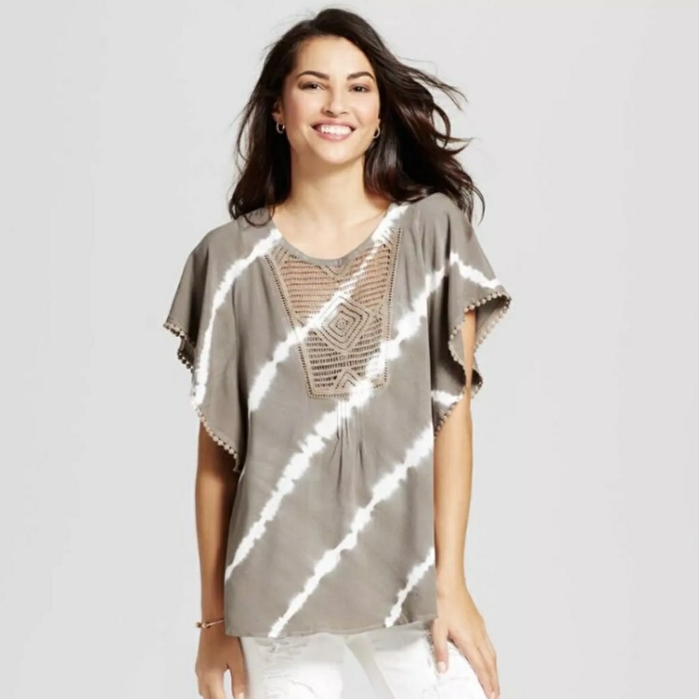 Knox Rose Olive Boho Top