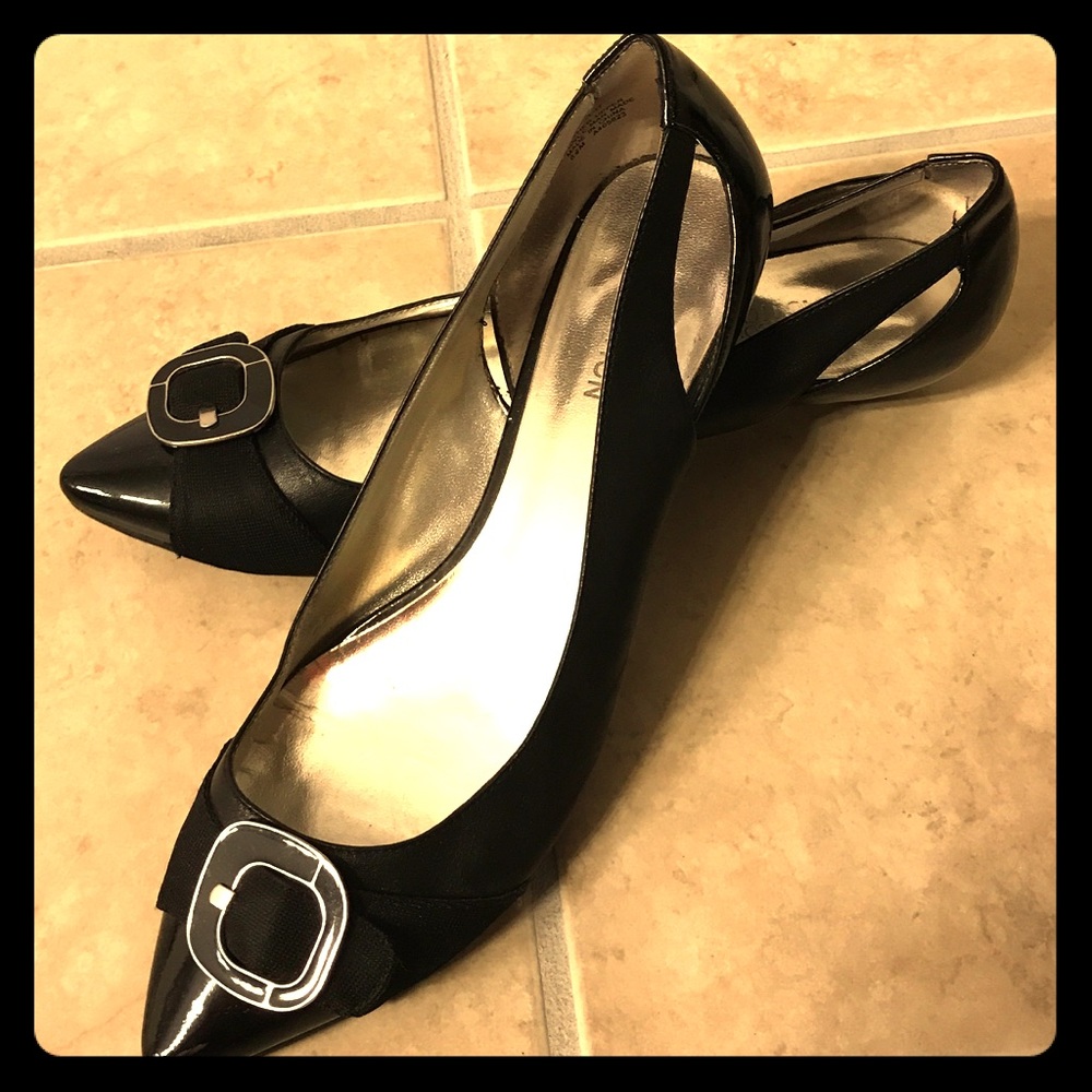 REACTION Kenneth Cole buckle front flats