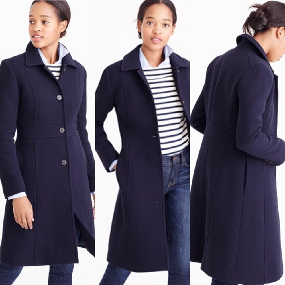 J.Crew DOUBLE-CLOTH METRO COAT WITH THINSULATE®