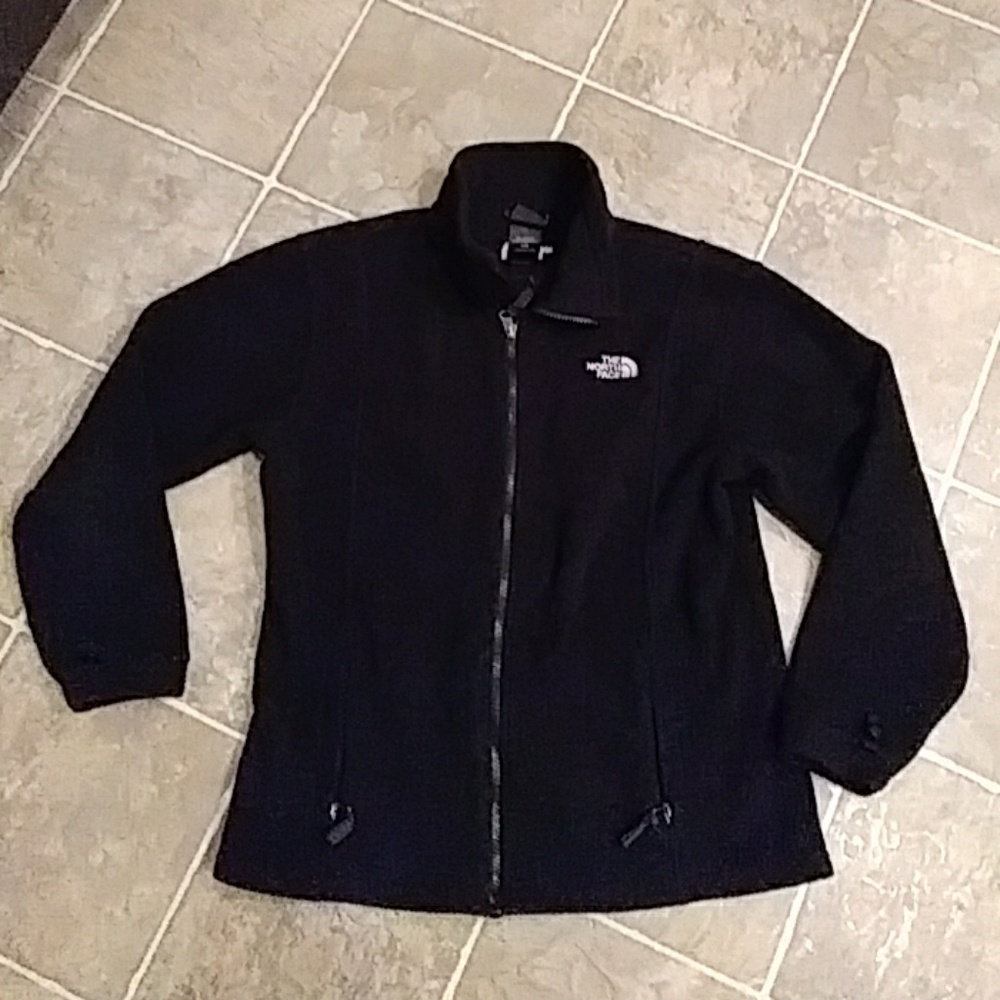 Girls THE NORTH FACE Black Fleece jacket LARGE