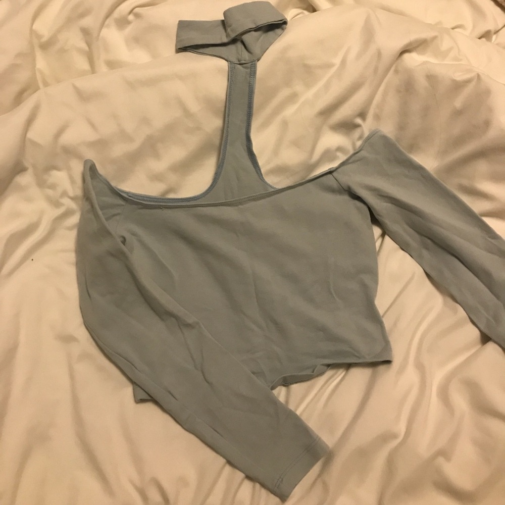 American Apparel chocker cropped top