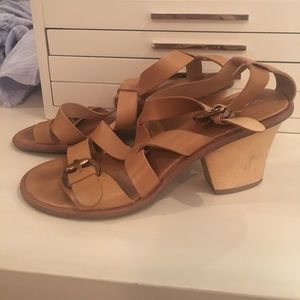 Via Spiga stacked heel sandals 70s style