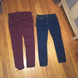 Michael Kors jeans and red jeans