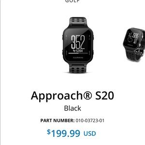 Garmin Approach S20, Golf GPS