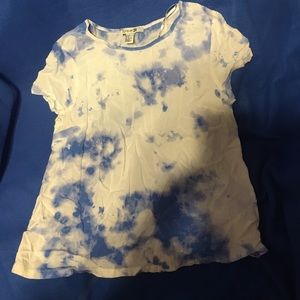 Blue tie-dye shirt