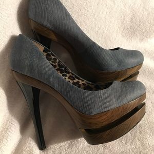 Jessica Simpson Denim Platform Shoes