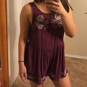 Embroidered Romper