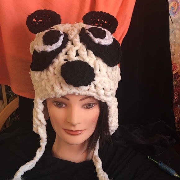 Handmade panda hat - Picture 1 of 4