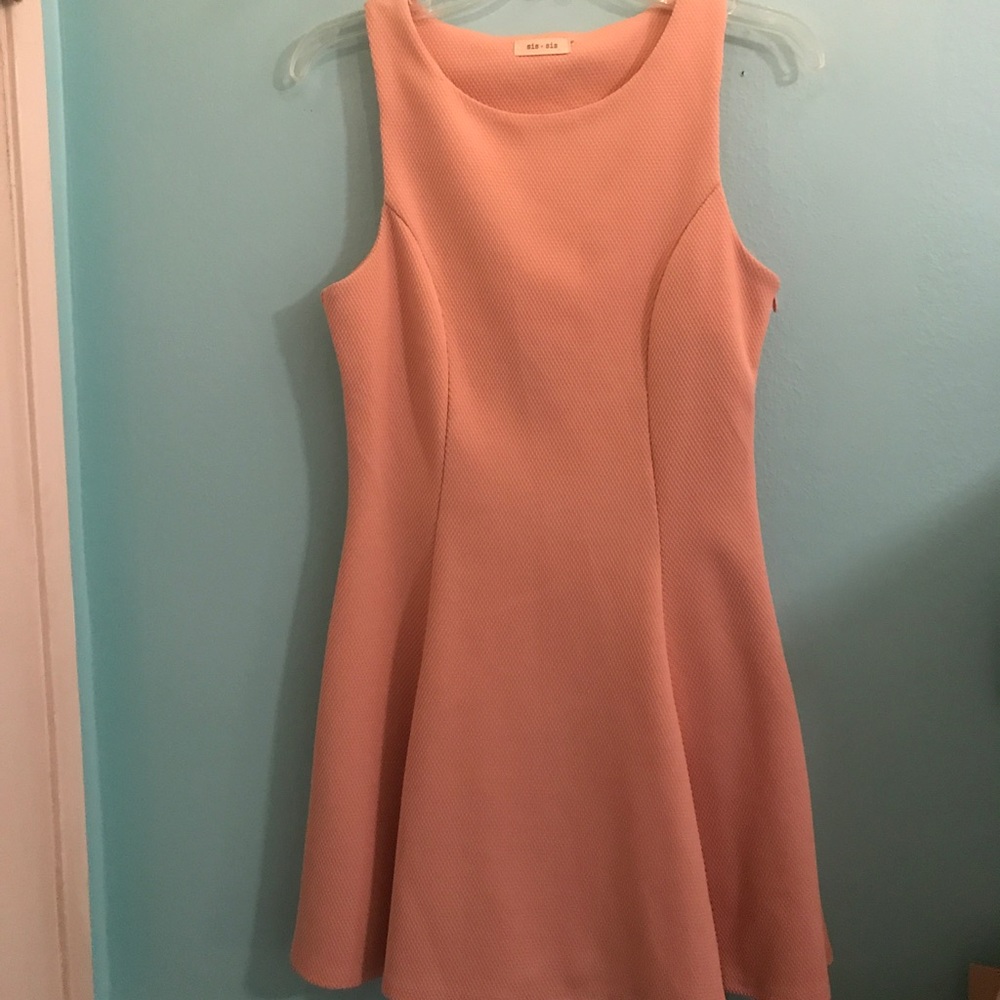 Pink mini dress